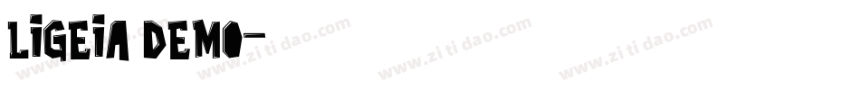Ligeia Demo字体转换